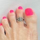 Sterling Silver Adjustable Butterfly Toe Ring, Boho Ring, Silver Ring, Spiritual Ring