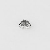 Sterling Silver Adjustable Butterfly Toe Ring, Boho Ring, Silver Ring, Spiritual Ring