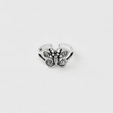 Sterling Silver Adjustable Butterfly Toe Ring, Boho Ring, Silver Ring, Spiritual Ring