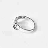 Sterling Silver Twin Owls Ring, Silver Rings, Spirit Bird Ring, Animals, Owl