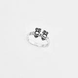 Sterling Silver Twin Owls Ring, Silver Rings, Spirit Bird Ring, Animals, Owl