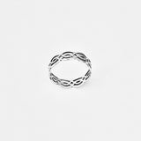 Sterling Silver Thin Eternity Celtic Band Ring, Silver Rings, Wedding Bands, Knots