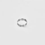 Sterling Silver Thin Eternity Celtic Band Ring, Silver Rings, Wedding Bands, Knots