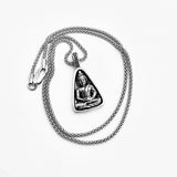 Sterling Silver Buddha Necklace, Silver Chain, Yoga Necklaces, Religious Jewelry