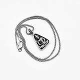 Sterling Silver Buddha Necklace, Silver Chain, Yoga Necklaces, Religious Jewelry