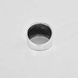 925 Sterling Silver Statement Concave Ring | Boho Bold Wide Band Silver Rings