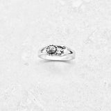 Sterling Silver Small Sun and Moon Ring | Celestial Sunshine Jewelry