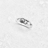 Sterling Silver Small Sun and Moon Ring | Celestial Sunshine Jewelry
