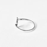 Sterling Silver Delicate Wraparound Triquetra Key Ring, Silver Rings, Celtic Knots, Heart Keys