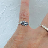 Sterling Silver Feather Toe Ring, Silver Rings, Angels Wings, Birds