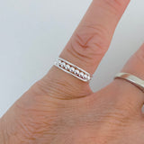 Sterling Silver Bead Toe Ring, Silver Rings, Beads Jewelry, Ball Band
