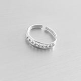 Sterling Silver Bead Toe Ring, Silver Rings, Beads Jewelry, Ball Band
