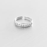 Sterling Silver Bead Toe Ring, Silver Rings, Beads Jewelry, Ball Band