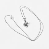 Sterling Silver Small Fleur De Lis Necklace, Silver Necklaces, Saints Chain, France, Lily Chains