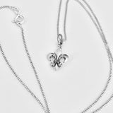 Sterling Silver Small Fleur De Lis Necklace, Silver Necklaces, Saints Chain, France, Lily Chains