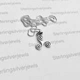 Sterling Silver Celtic Triskele Necklace, Silver Necklaces, Triskelion Chain, Celtics