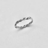 Sterling Silver Dainty Stackable Twist Ring | Braided Band Wedding Jewelry