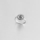 925 Sterling Silver Medium Moon And Sun Ring | Boho Celestial Sunshine Jewelry