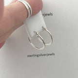 Sterling Silver Hoop Earring, Silver Earrings, Dangle Earrings, Silver Hoops