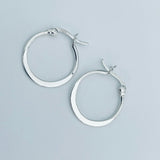 Sterling Silver Hoop Earring, Silver Earrings, Dangle Earrings, Silver Hoops