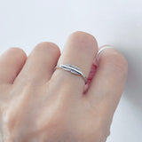 Sterling Silver Tiny Feather Ring | Dainty Angel Wing & Bird Jewelry