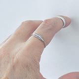 Sterling Silver Tiny Feather Ring | Dainty Angel Wing & Bird Jewelry