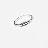 Sterling Silver Tiny Feather Ring | Dainty Angel Wing & Bird Jewelry