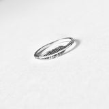 Sterling Silver Tiny Feather Ring | Dainty Angel Wing & Bird Jewelry