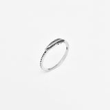 Sterling Silver Tiny Feather Ring | Dainty Angel Wing & Bird Jewelry