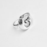 Sterling Silver Dolphin Ring, Fish Rings, Ocean Animal