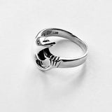 Sterling Silver Dolphin Ring, Fish Rings, Ocean Animal