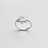 Sterling Silver High Polish Turtle Ring, Ocean Animal Rings, Beach Jewelry