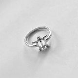 Sterling Silver High Polish Turtle Ring, Silver Ring, Rings, Turtle Ring, Ocean Ring