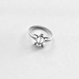 Sterling Silver High Polish Turtle Ring, Ocean Animal Rings, Beach Jewelry