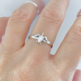 Sterling Silver Small Tortoise Ring, Turtle Rings, Ocean Animals