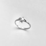 Sterling Silver Small Tortoise Ring, Turtle Rings, Ocean Animals