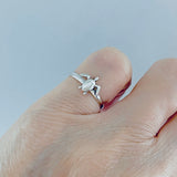 Sterling Silver Small Tortoise Ring, Turtle Rings, Ocean Animals