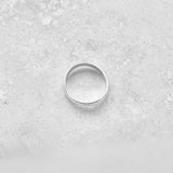Sterling Silver High Polish Curve Thumb Band, Silver Ring, Stackable Wedding Bands