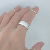 Sterling Silver Unisex 8MM High Polish wedding Band, Silver Rings, Stackable Bands