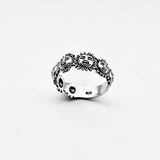 925 Sterling Silver Unisex Sunny Faces Band Ring | Sunshine Boho Sun Jewelry