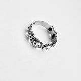 925 Sterling Silver Unisex Sunny Faces Band Ring | Sunshine Boho Sun Jewelry