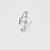 Sterling Silver Swirl Ring, Silver Ring, Statement Rings, Spiral Jewelry