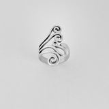 Sterling Silver Swirl Ring, Silver Ring, Statement Rings, Spiral Jewelry