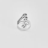 Sterling Silver Swirl Ring, Silver Ring, Statement Rings, Spiral Jewelry