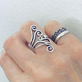Sterling Silver Swirl Ring, Silver Ring, Statement Rings, Spiral Jewelry