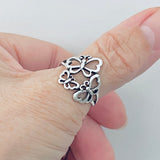 Sterling Sterling Three Butterfly Ring, Animal Rings, Spirit Bugs