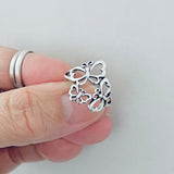 Sterling Sterling Three Butterfly Ring, Animal Rings, Spirit Bugs