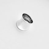 925 Sterling Silver Thin Concave Ring | Statement Boho Wide Band Silver Rings