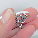 925 Sterling Silver Three Butterfly Ring | Boho Spirit Animal Insect Jewelry
