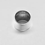925 Sterling Silver Thin Concave Ring | Statement Boho Wide Band Silver Rings